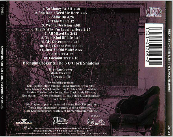 Brendan Croker And The 5 O'Clock Shadows : Brendan Croker And The 5 O'Clock Shadows (CD, Album)