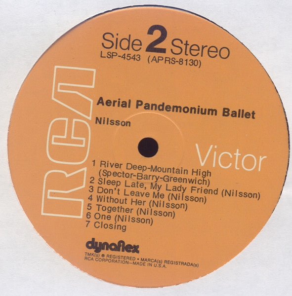 Nilsson* : Aerial Pandemonium Ballet (LP, Album, Ind)