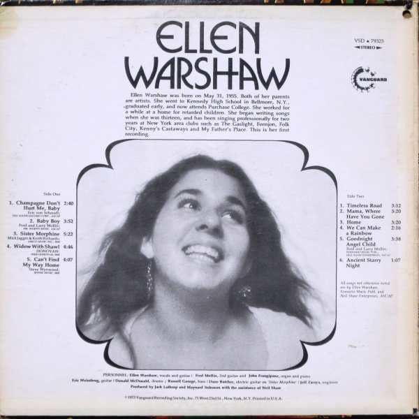 Ellen Warshaw : Ellen Warshaw (LP, Album, Promo)