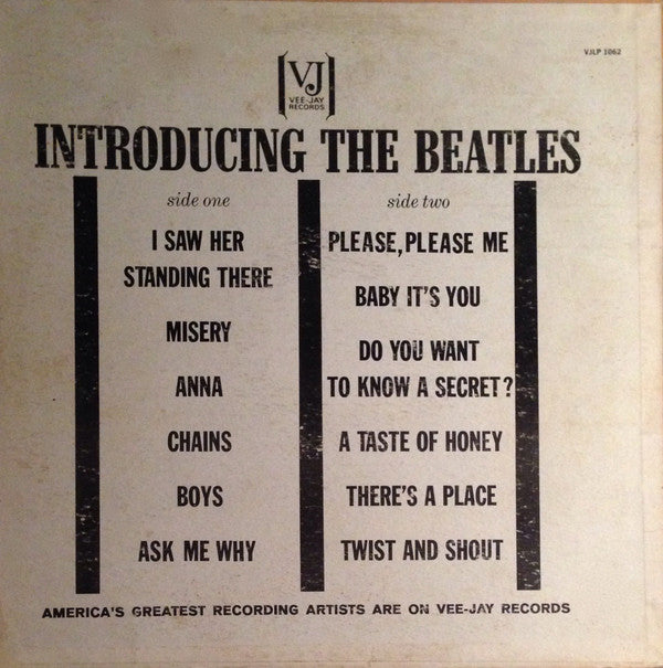 The Beatles : Introducing... The Beatles (LP, Album, Mono, ARP)