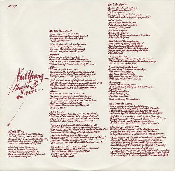 Neil Young : Hawks & Doves (LP, Album, Win)