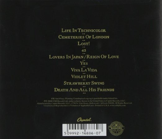 Coldplay : Viva La Vida Or Death And All His Friends (CD, Album, Dig)