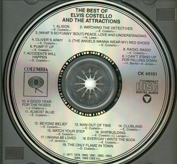 Elvis Costello : The Best Of Elvis Costello And The Attractions (CD, Comp, RE, Pit)