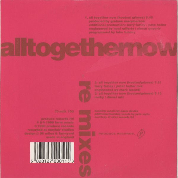 The Farm : All Together Now (CD, Single)