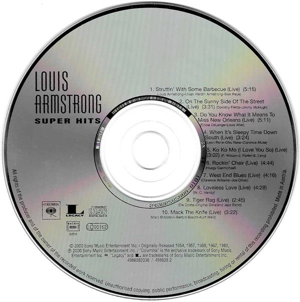 Louis Armstrong : Super Hits (CD, Comp)
