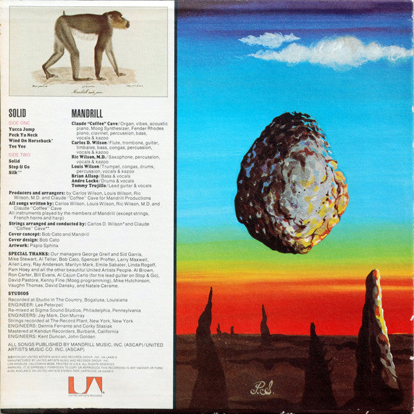 Mandrill : Solid (LP, Album, Res)