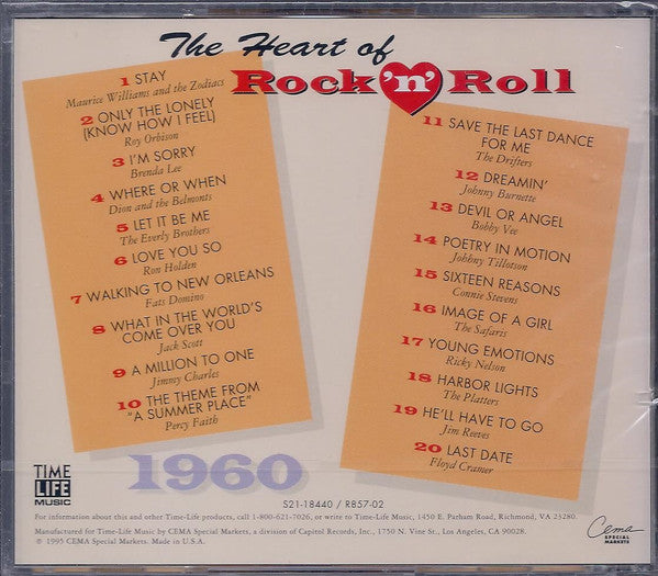 Various : The Heart Of Rock 'N' Roll - 1960 (CD, Comp)