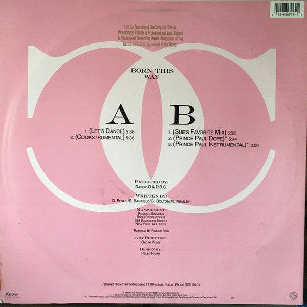 The Cookie Crew : Born This Way (12", Single, Promo)