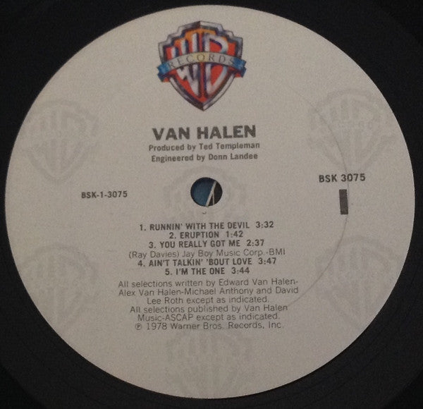 Van Halen : Van Halen (LP, Album, Club, RE)