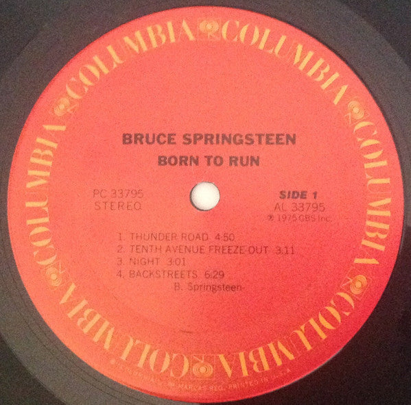 Bruce Springsteen : Born To Run (LP, Album, JC )