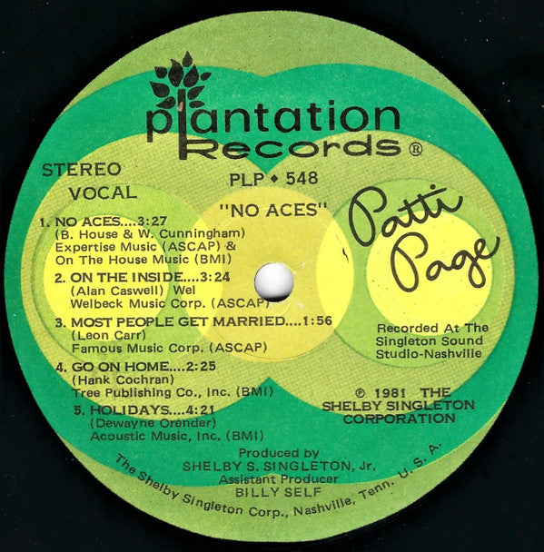 Patti Page : Aces (LP, Album)