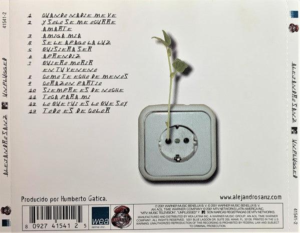 Alejandro Sanz : MTV Unplugged (CD, Album)