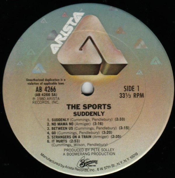 The Sports : Suddenly... (LP, Album, San)