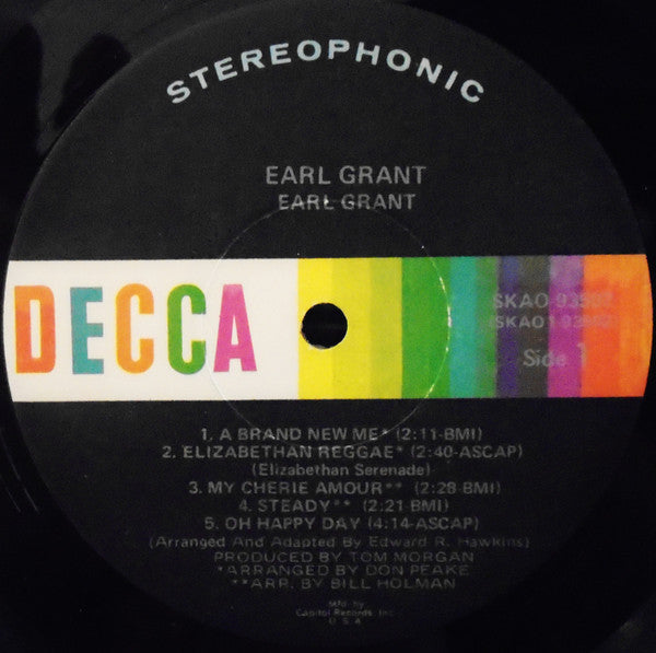 Earl Grant : Earl Grant (LP, Album, Club, Cap)