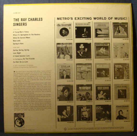 The Ray Charles Singers : Spring, Spring, Spring (LP)