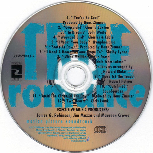 Various : True Romance • Motion Picture Soundtrack (CD, Album, RP)