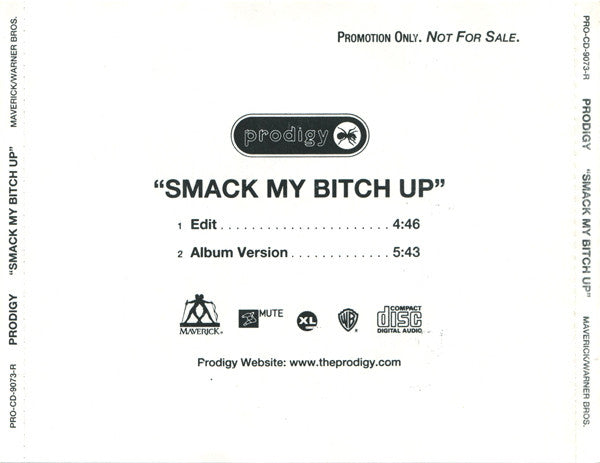 The Prodigy : Smack My Bitch Up (CD, Single, Promo)
