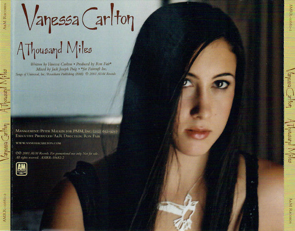 Vanessa Carlton : A Thousand Miles (CD, Single, Promo)