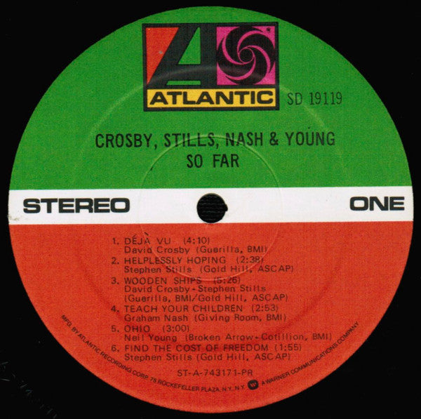 Crosby, Stills, Nash & Young : So Far (LP, Comp, RE, PR )