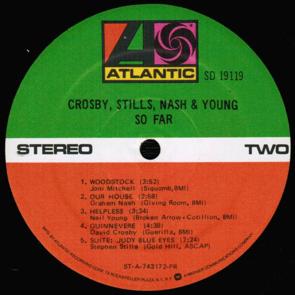Crosby, Stills, Nash & Young : So Far (LP, Comp, RE, PR )