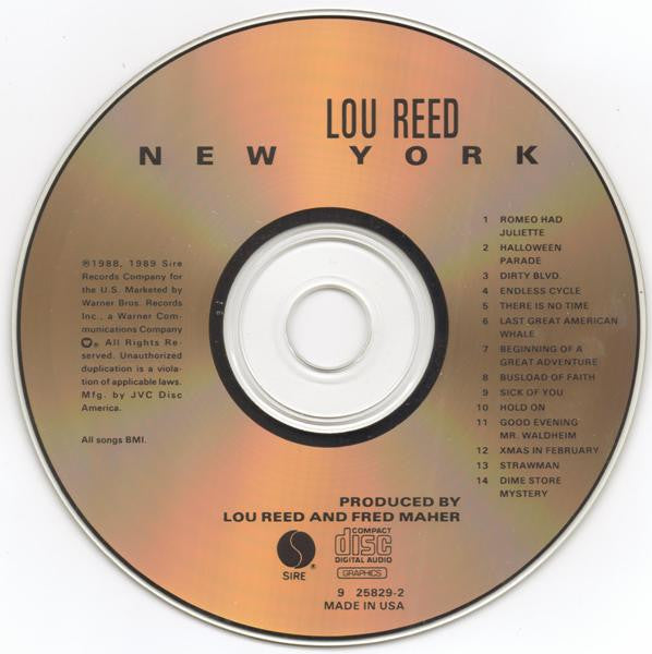 Lou Reed : New York (CD+G, Album)