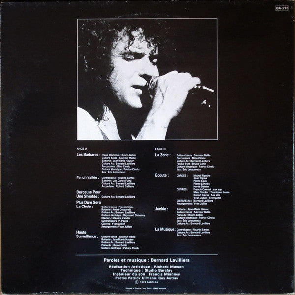 Bernard Lavilliers : Les Barbares (LP, Album, RE, Gat)