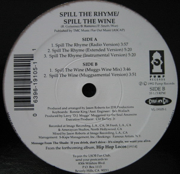 Lighter Shade Of Brown : Spill The Rhyme (12")