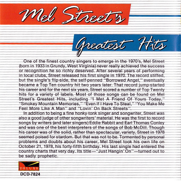 Mel Street : Mel Street's Greatest Hits (CD, Comp)