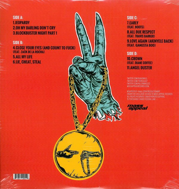 Run The Jewels : Run The Jewels 2 (2xLP, Album, Ltd, RE, RP, Pin)