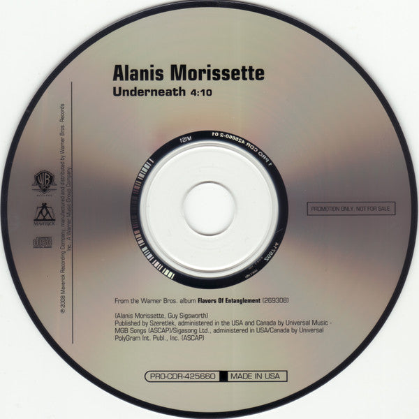 Alanis Morissette : Underneath (CD, Single, Promo)
