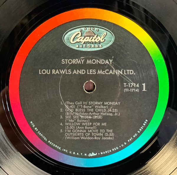 Lou Rawls / Les McCann Ltd. : Stormy Monday (LP, Album, Mono, Scr)