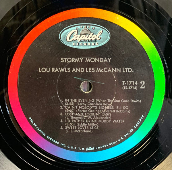 Lou Rawls / Les McCann Ltd. : Stormy Monday (LP, Album, Mono, Scr)
