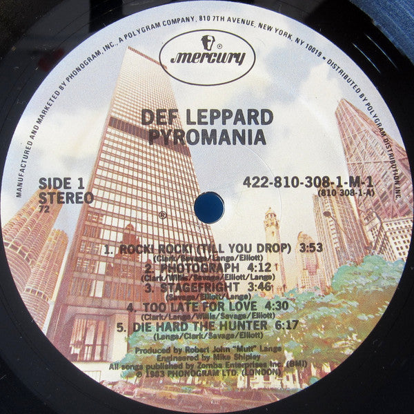 Def Leppard : Pyromania (LP, Album, 72)