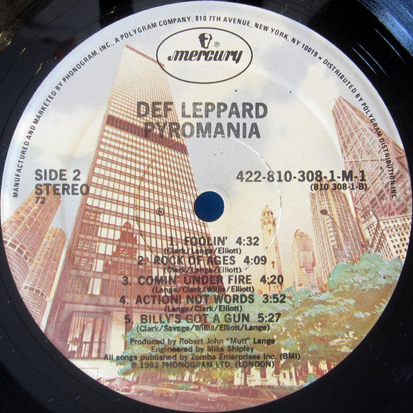 Def Leppard : Pyromania (LP, Album, 72)