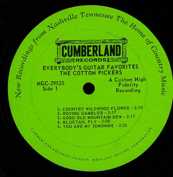 The Cotton Pickers (2) : Everybody's Guitar Favorites (LP, Album, Mono, RE, Abr)