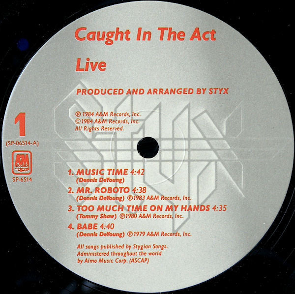 Styx : Caught In The Act Live (2xLP, Album)
