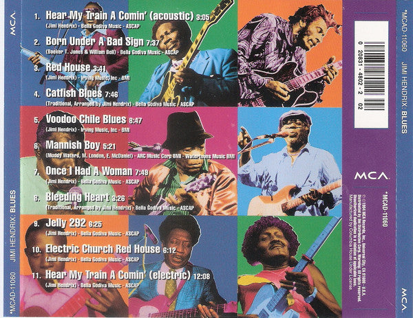 Jimi Hendrix : Blues (CD, Album, Comp, Club)