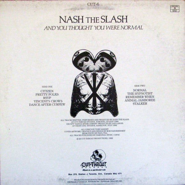 Nash The Slash : And You Thought You Were Normal (LP, Album)