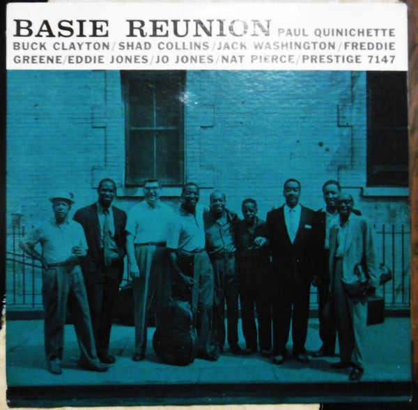 Paul Quinichette / Buck Clayton / Shad Collins / Jack Washington / Freddie Green / Eddie Jones / Jo Jones / Nat Pierce : Basie Reunion (LP, Album, Mono, Dee)