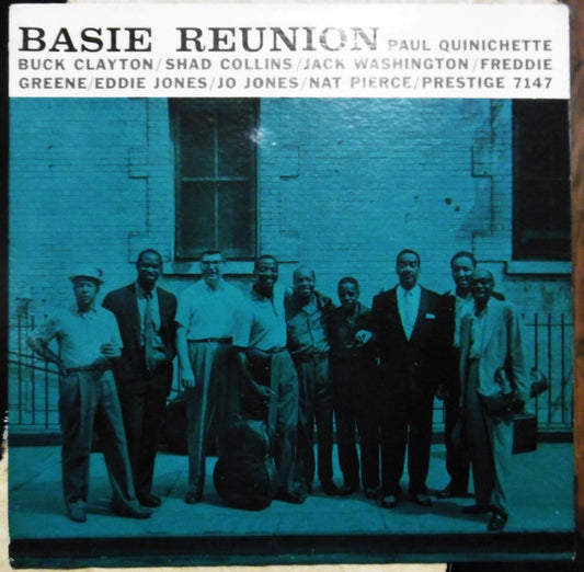 Paul Quinichette / Buck Clayton / Shad Collins / Jack Washington / Freddie Green / Eddie Jones / Jo Jones / Nat Pierce : Basie Reunion (LP, Album, Mono, Dee)