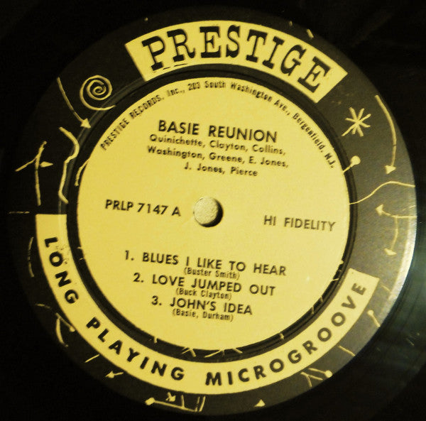 Paul Quinichette / Buck Clayton / Shad Collins / Jack Washington / Freddie Green / Eddie Jones / Jo Jones / Nat Pierce : Basie Reunion (LP, Album, Mono, Dee)