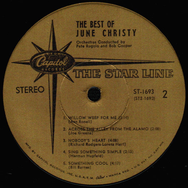 June Christy : The Best Of June Christy (LP, Comp, Scr)