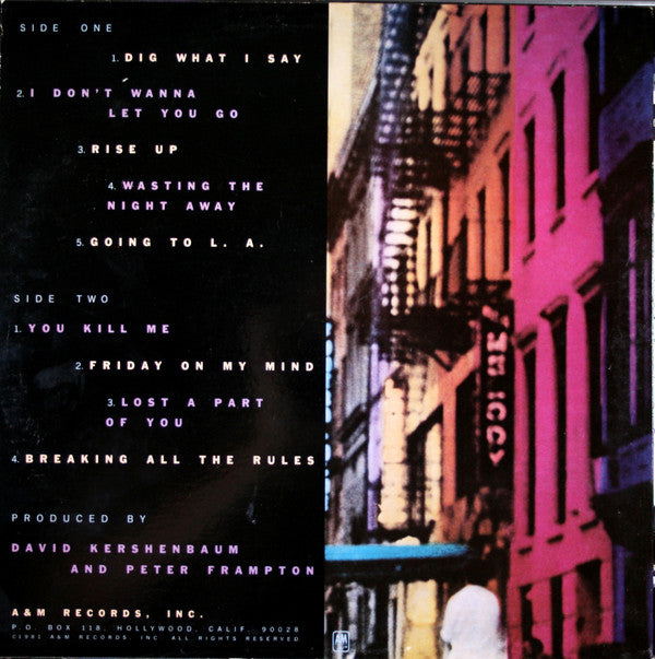 Peter Frampton : Breaking All The Rules (LP, Album, Pit)