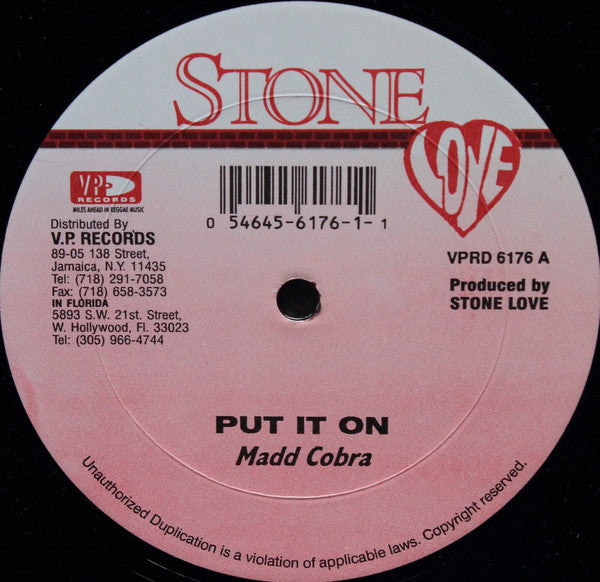 Mad Cobra / Lieutenant Stitchie : Put It On / See Whe Yu Mek Me Do (12")