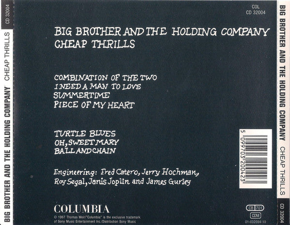 Big Brother & The Holding Company : Cheap Thrills (CD, Album, RE)