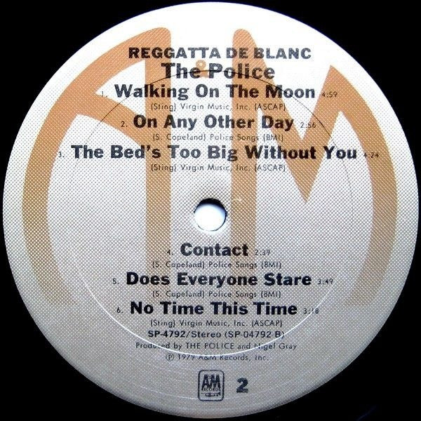 The Police : Reggatta De Blanc (LP, Album, San)