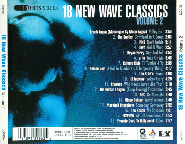 Various : 18 New Wave Classics Volume 2 (CD, Comp)