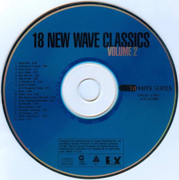 Various : 18 New Wave Classics Volume 2 (CD, Comp)