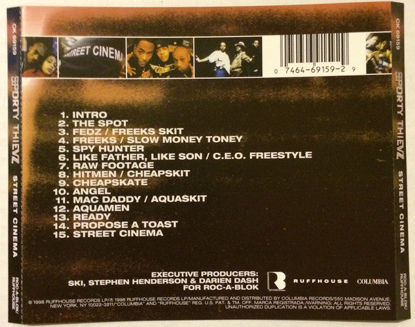 Sporty Thievz : Street Cinema (CD, Album)