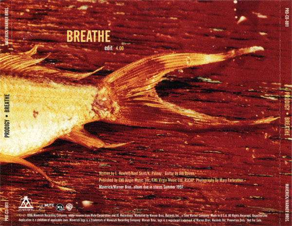 The Prodigy : Breathe (CD, Single, Promo)